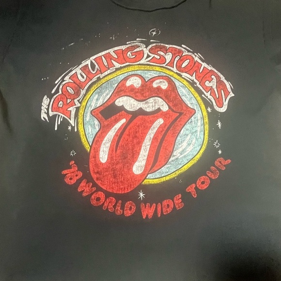Daydreamer Rolling Stones band tee Medium Graphic Girlfriend Cotton TShirt Black - Picture 4 of 9